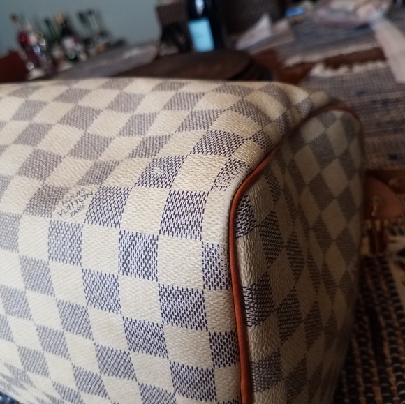 SOLD@! Louis Vuitton Damier Azur Speedy 30 2019 - Picture 8 of 9